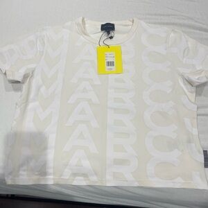 Marc Jacobs Cream Short Sleeve Tee